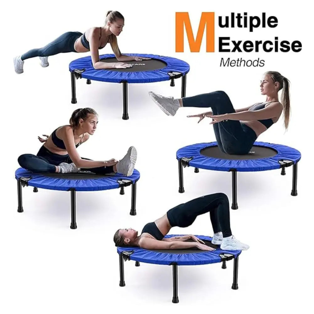 45 Inches Blue Color Trampoline with Height Adjustable