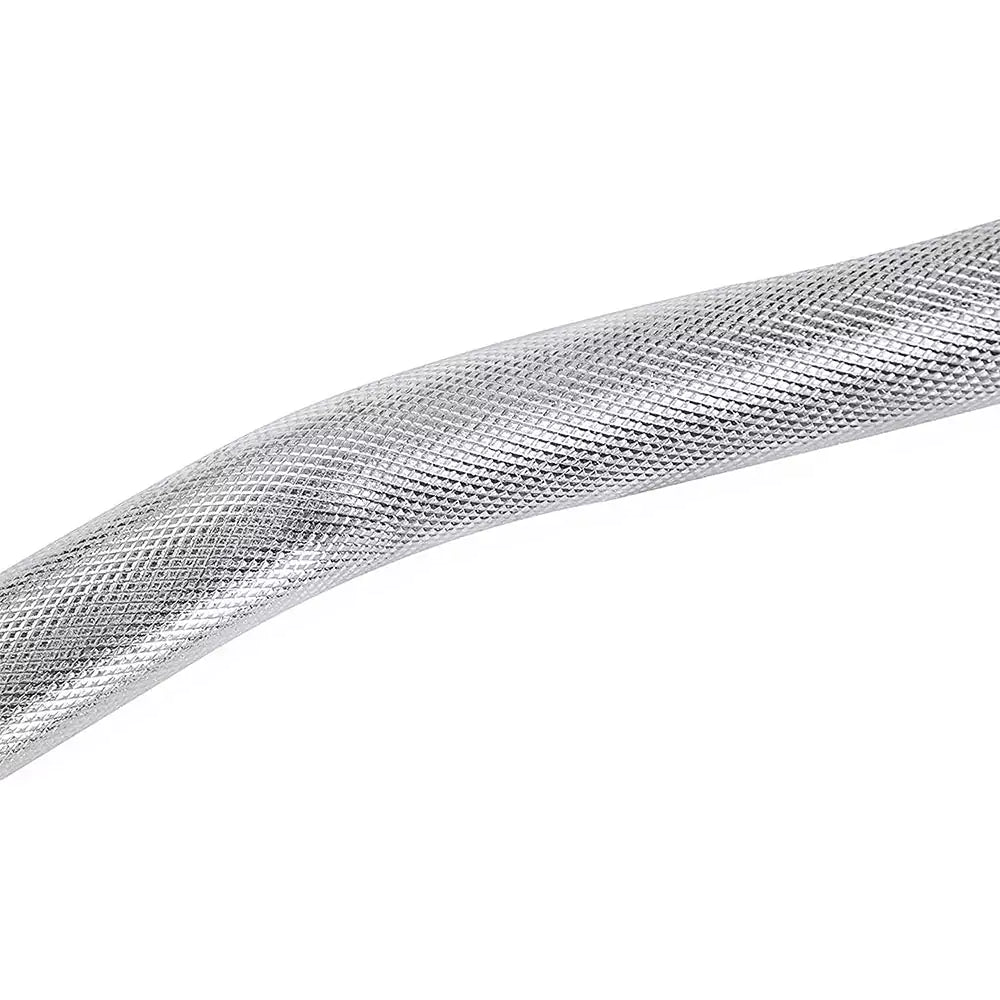 X MAXSTRENGTH Olympic EZ Curl Bar Preacher Bicep Curl Bar with Collars, Fits 2" Weight Plates (4FT, 5FT)