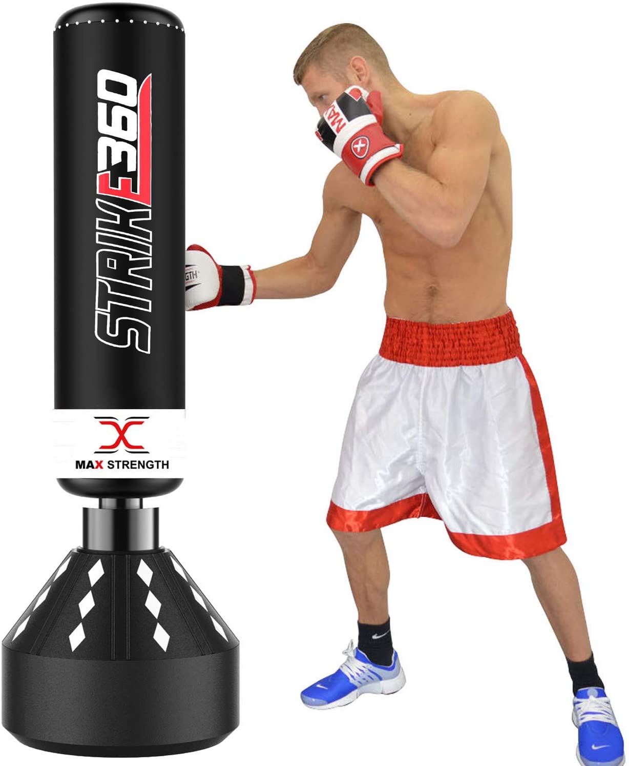 Floor deals punching bag