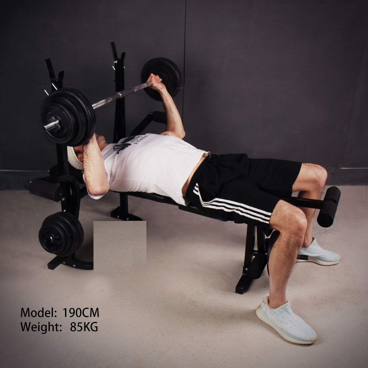 Weight Lifting Gym Fitness Exercise Bench Press Incline Decline Leg Developer Bench wtih preacher curl