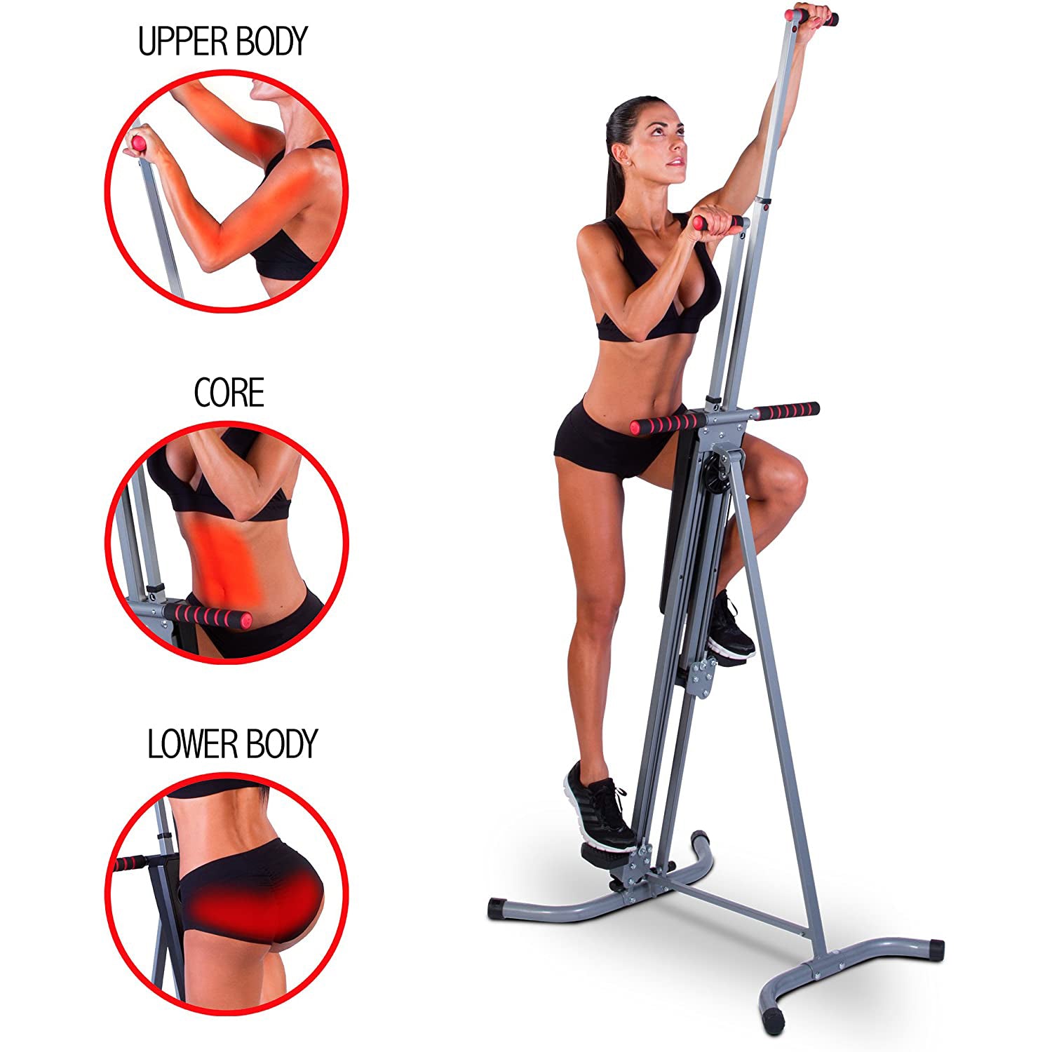 X MAXSTRENGTH Resistance Vertical Climber Combines Muscle Toning