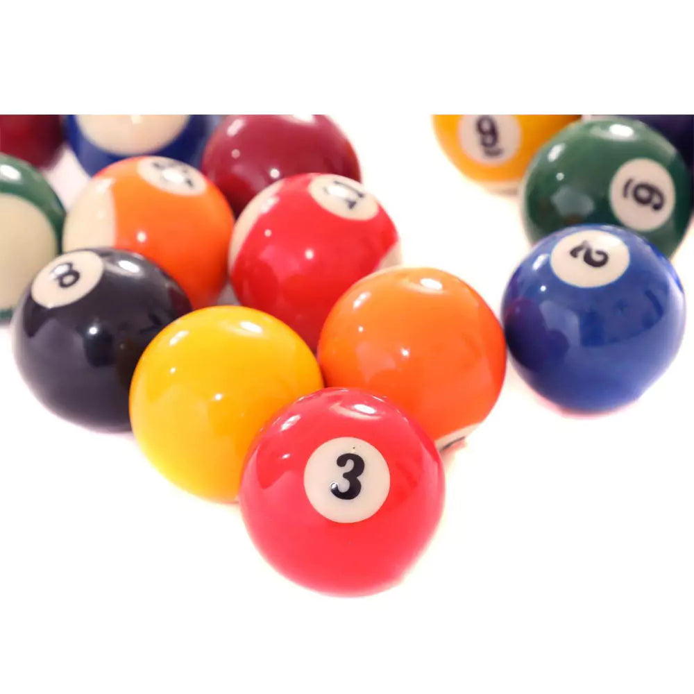 Max Strength Full-Size 2" Billiard Ball Set – 16 Regulation Spots & Stripes Pool Balls