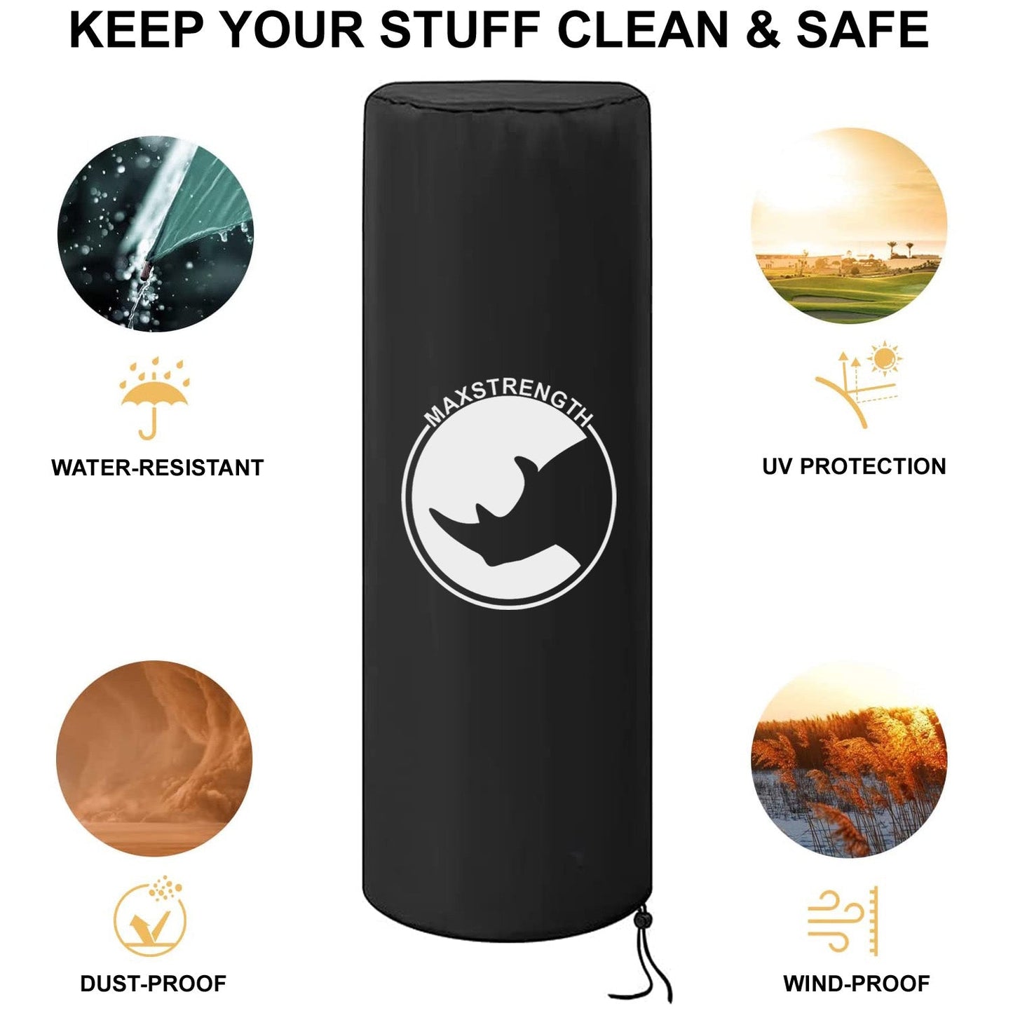 X MAXSTRENGTH Waterproof Cover for Freestanding Punch Bag