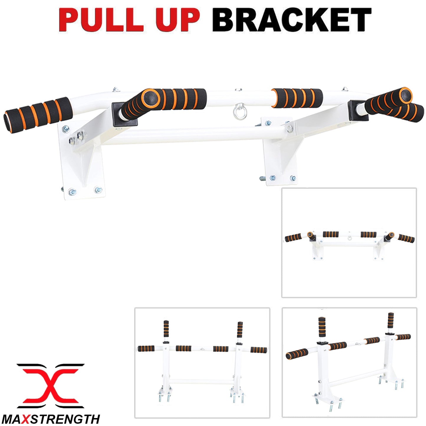 X MAXSTRENGTH Wall Mounted Pull Up Chin Up Bar