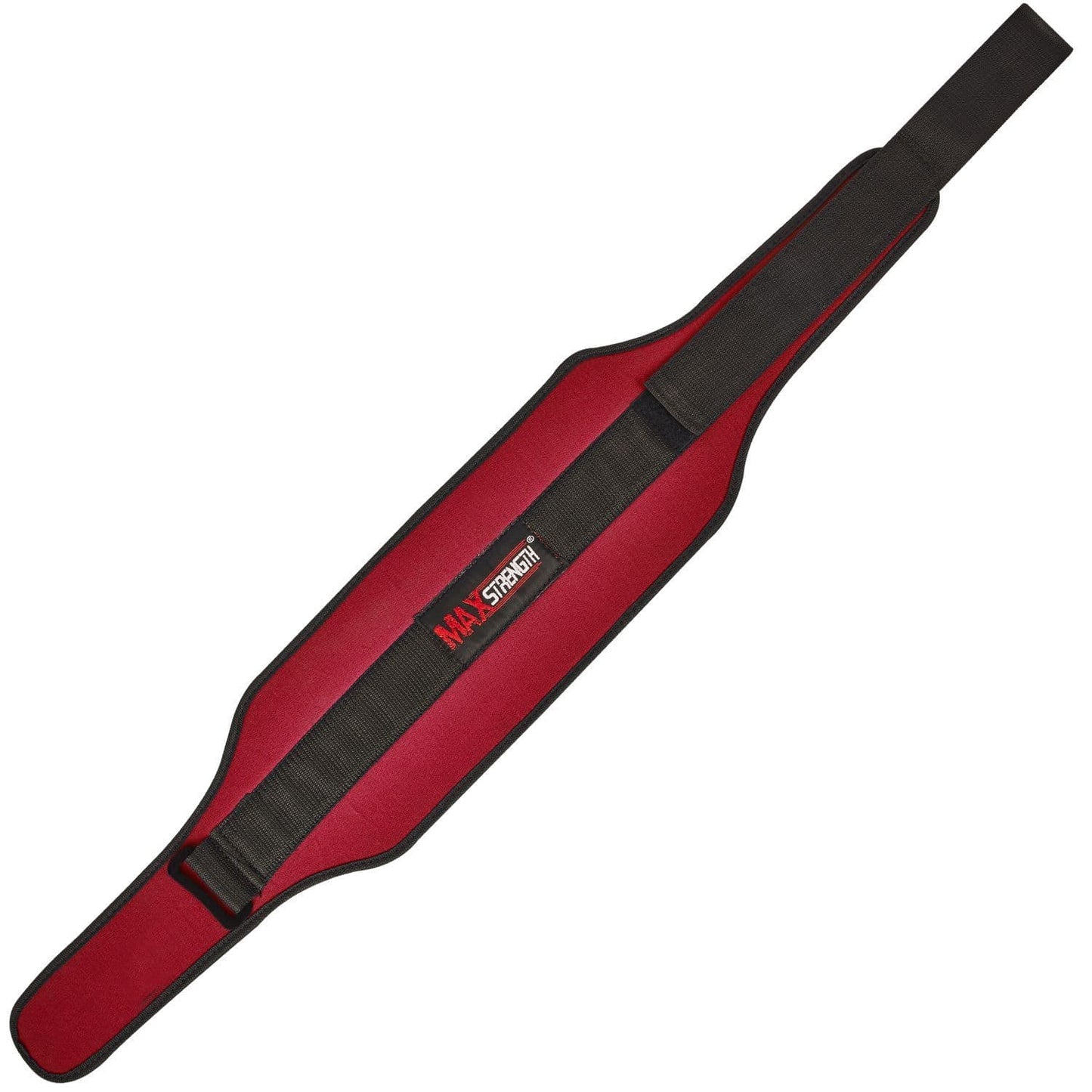 X MAXSTRENGTH Neoprene Weightlifting Back Support Belt Red