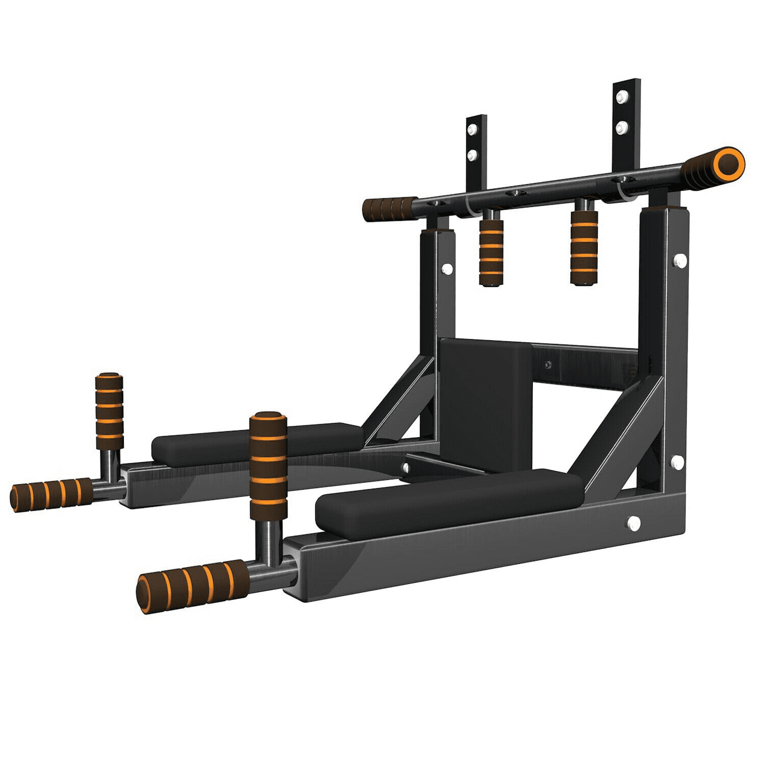 X MAXSTRENGTH Wall Mounted Chin Up Bar Dip Station