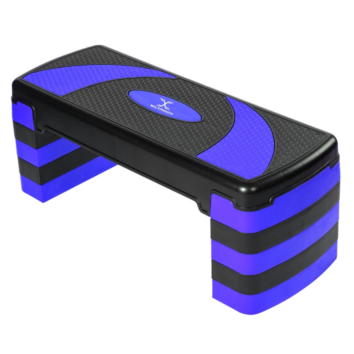 X MAXSTRENGTH Aerobic Stepper 5 Level Step Platform Cardio Training Yoga Workout Steppers