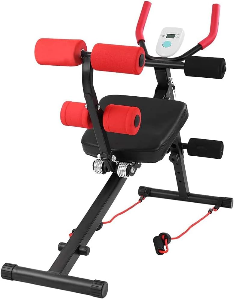 Multifunctional Home Gym Sit Up Adjustable Exercises Abdominal Crunch Coaster Ab Vertical Core Bench