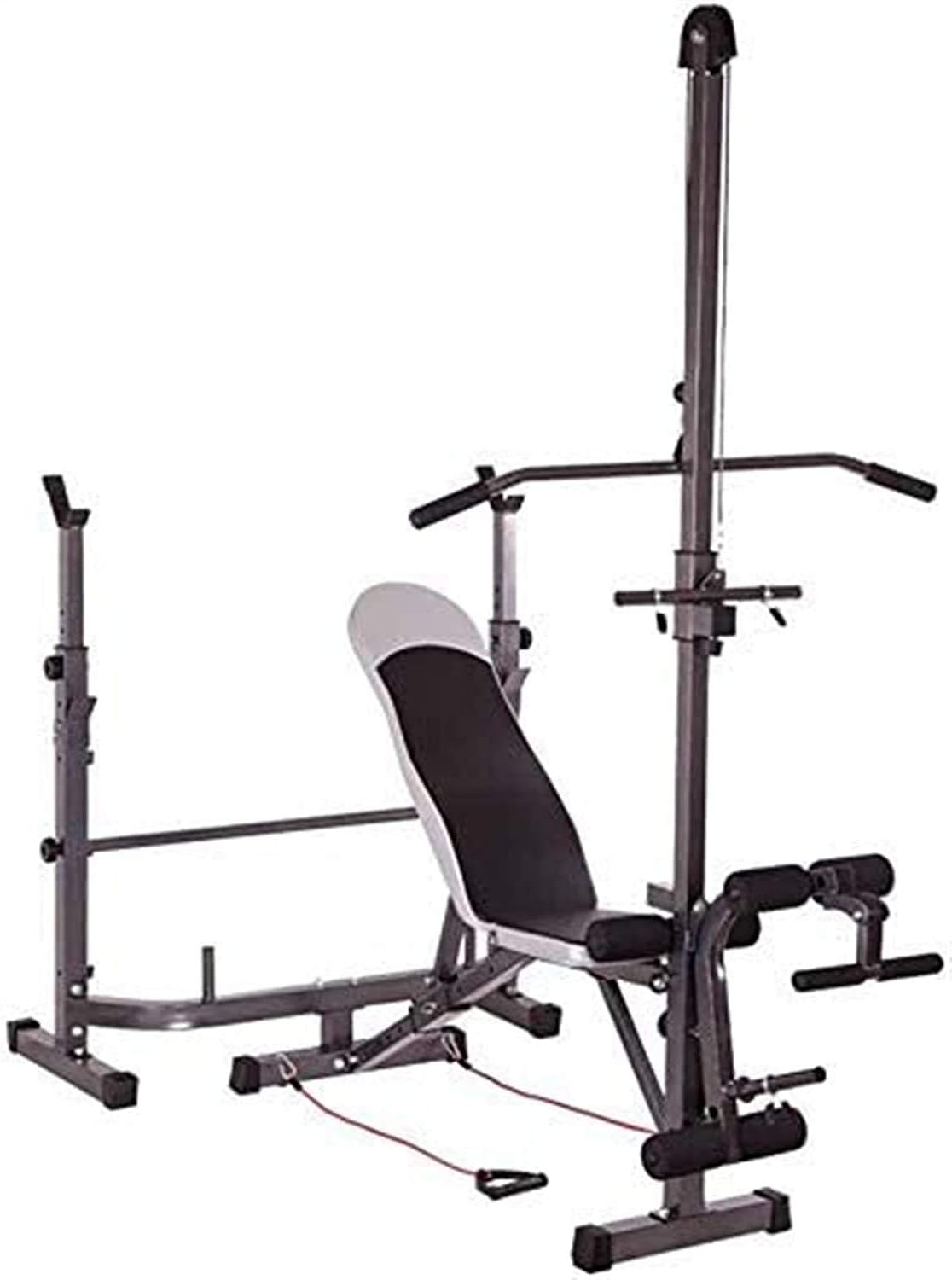 Weight Lifting Gym Fitness Exercise Bench Press Incline Decline, Leg Developer Bench with pully system