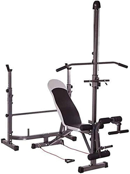 Weight Lifting Gym Fitness Exercise Bench Press Incline Decline, Leg Developer Bench with pully system