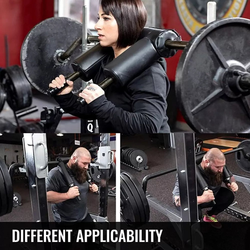 MAXSTRENGTH X Olympic Safety Squat Olympic Bar with Shoulder and Arm Pads for Weight Lifting & Bodybuilding