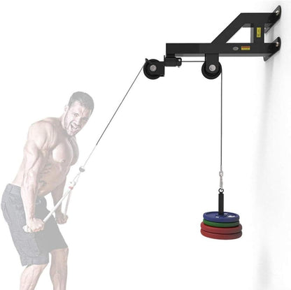 X MAXSTRENGTH Wall Mounted Pulley Lat Station Cable Machine Perfect For Lat Pull