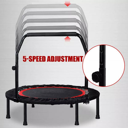 Max Strength® Fitness Trampoline 48 Inch – Quiet and Joint-gentle with Height Adjustable Handle foldable model (Copy)
