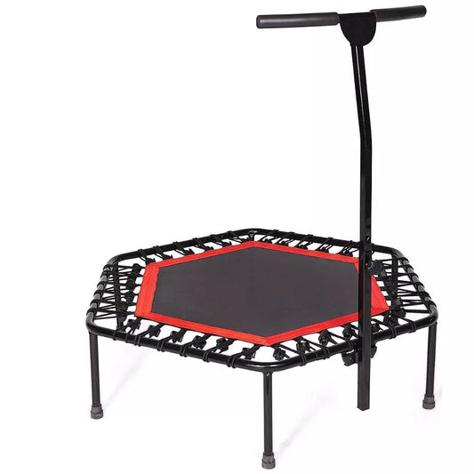 MAXSTRENGTH Fitness Trampoline 45 Inches Jumping with Height Adjustable Handle