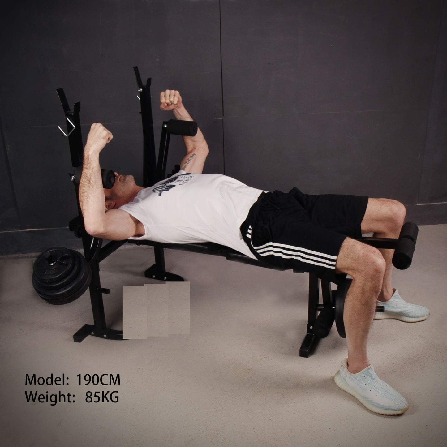 Weight Lifting Gym Fitness Exercise Bench Press Incline Decline Leg Developer Bench wtih preacher curl
