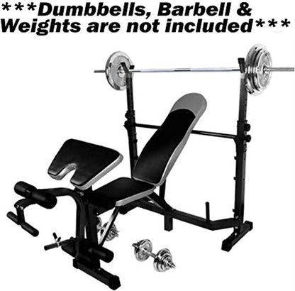 Weight Lifting Gym Fitness Exercise Bench Press Incline Decline, Leg Developer Bench