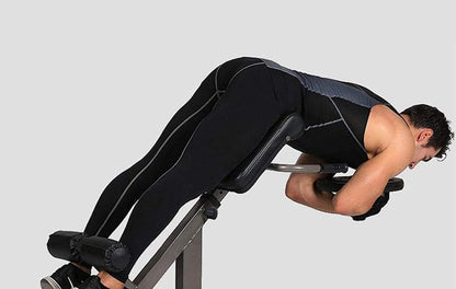 Roman Chair Multifunction Fitness Chair Bench for Crunch and Abdominal Hyperextensions with Adjustable Height and Adjustable and Fully Resealable Foldable Exercise Equipment