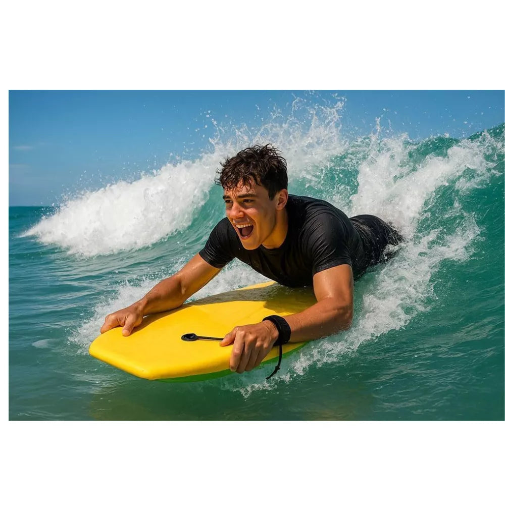 Slick Surfboard Lightweight EPS Core Board for Adults & Teens | Wide Stable Design for Beach Surfing & Water Sports