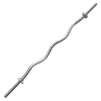 Max Strength Solid Chrome Barbell Bars curl 4feet/47inch/120cm