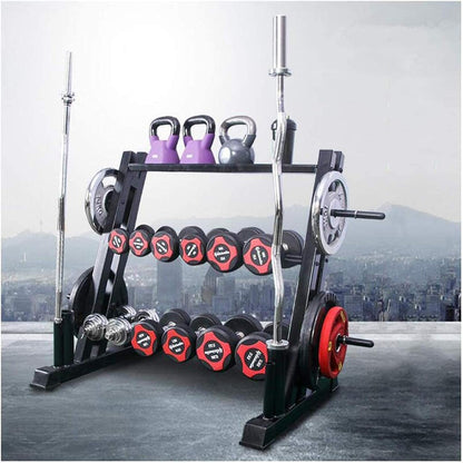 3 Tier Dumbbell Rack Professional Home & Gym Fitness Equipment Storage Stand for Weights Durable Frame