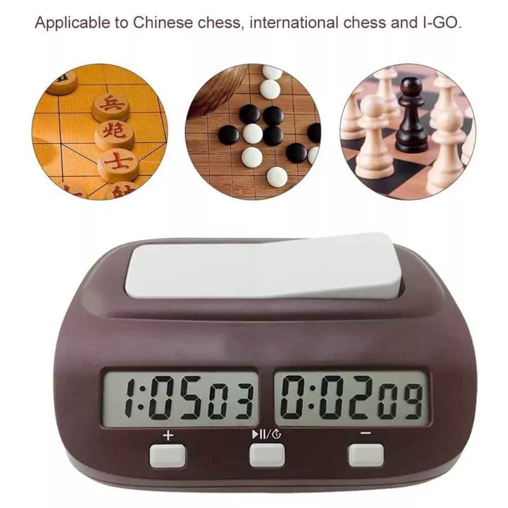 Digital Chess Clock Count Down Chess Timer with Alarm Electronic Board Game