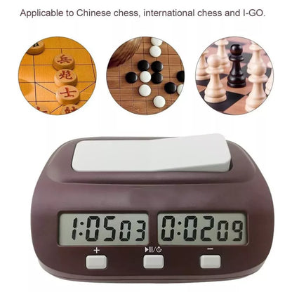 Digital Chess Clock Count Down Chess Timer with Alarm Electronic Board Game