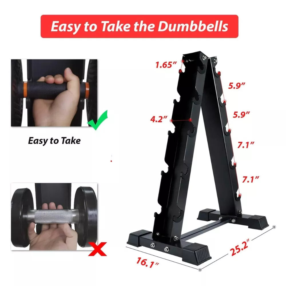 Max Strength Dumbbells Stand Weight Rack  (6 Pair)