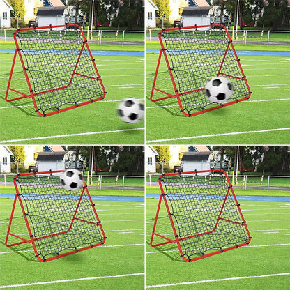Max Strength Adjustable Football Net Rebounder Kickback Training Bouncer Net