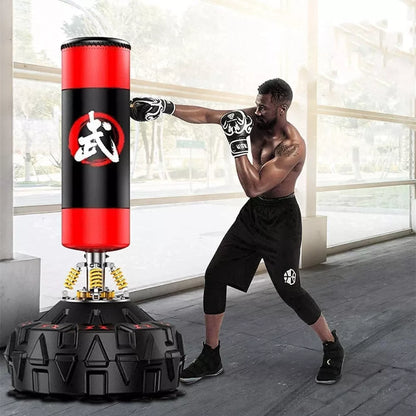 Max Strength Free Standing Boxing Punching Bags kickboxing Training Heavy Duty Boxing Sparring Workout Bag with Strong Suction Base