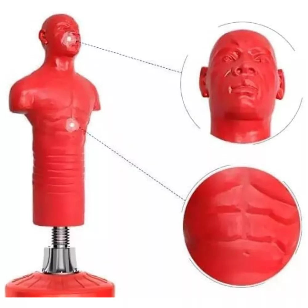 Boxing Dummy, Full Body Punching Man, Silastic Punching Bag Heavy Duty Punching Stand Kick Boxing Training Human