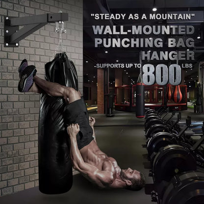 Heavy Bag Hanger - Wall-Mounted Punching Bag Bracket, Adjustable