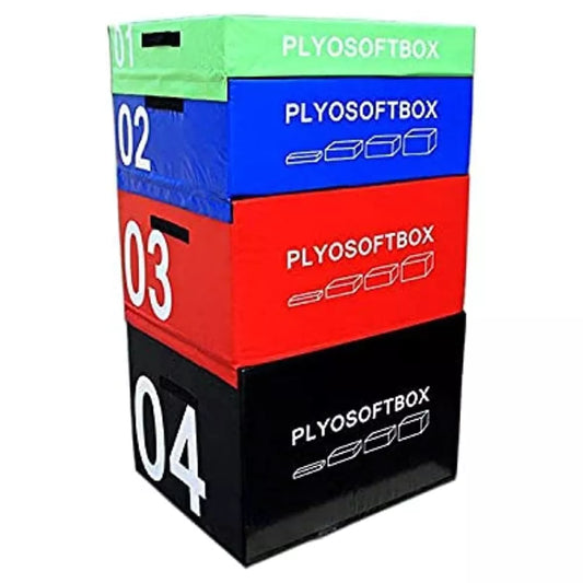 Max Strength Plyo Box for Jumping Exercise, Cardio & Cross Fitness Jump Box Multi Step 4 level 4 in 1
