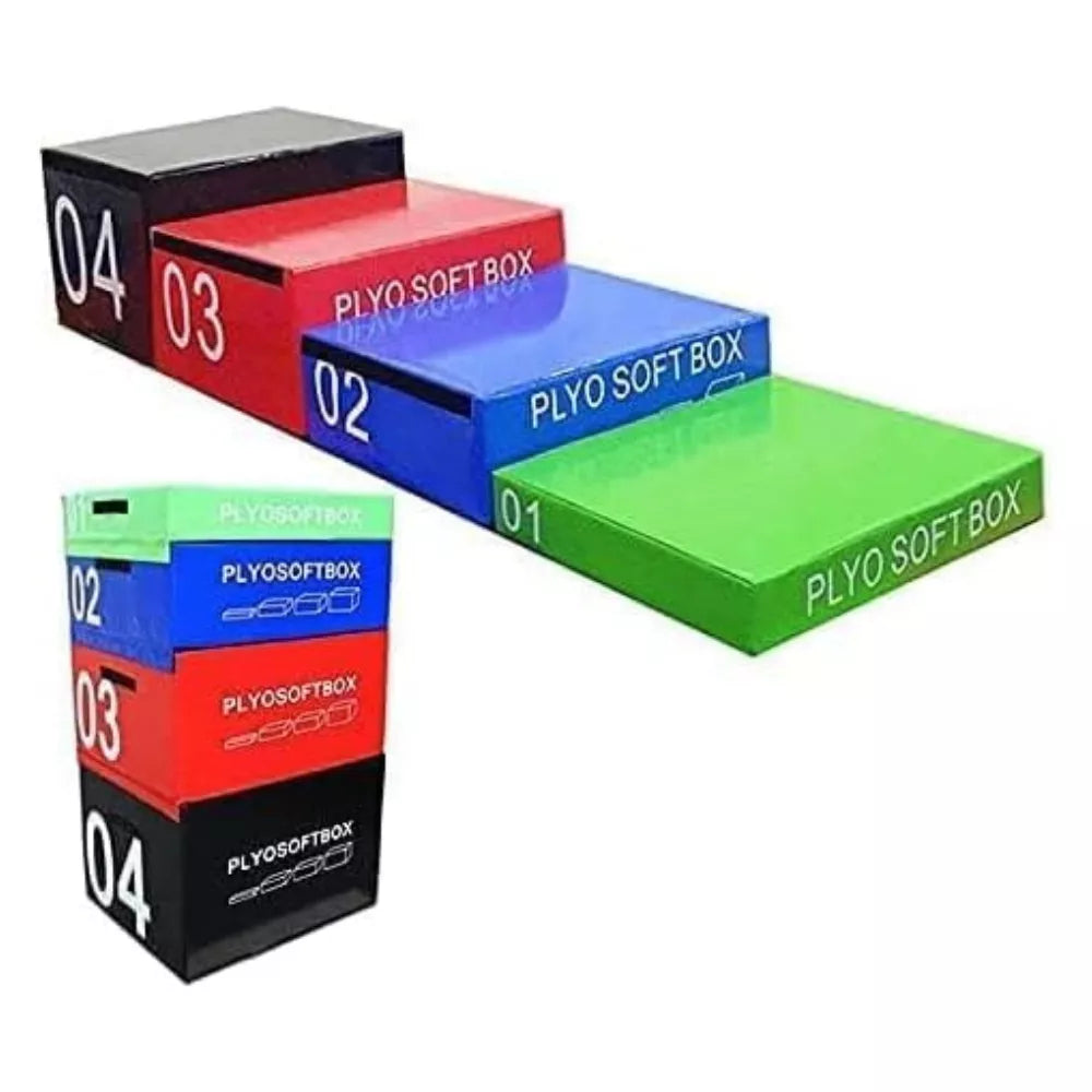 Max Strength Plyo Box for Jumping Exercise, Cardio & Cross Fitness Jump Box Multi Step 4 level 4 in 1
