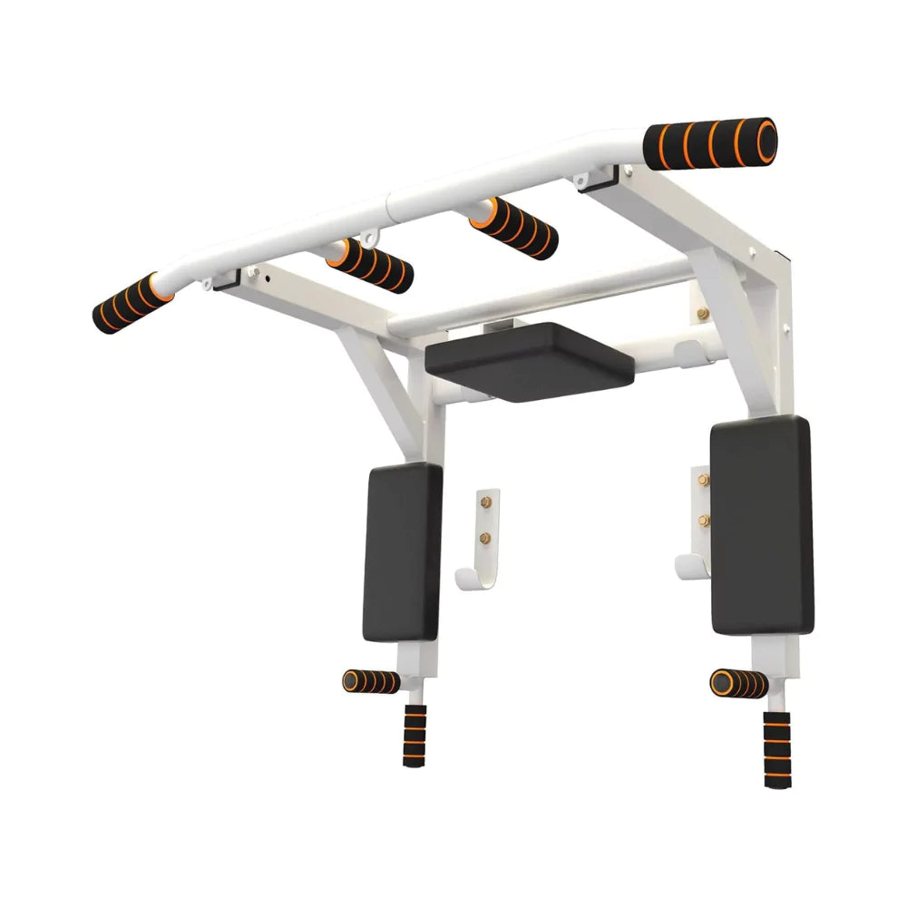 X MAXSTRENGTH Wall Mounted Chin Up Bar & Dip Station