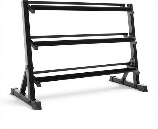 3-Tier Dumbbell Rack – Heavy-Duty Weight Rack Stand for Dumbbells, kettle bell etc