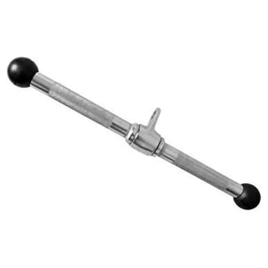 Max Strength Barbel Machine Cable Attachment Pro Grip Revolving Non Slip Handle Bar Pro Grip Revolving pull down Lat Bar-Silver, for Bicep Tricep