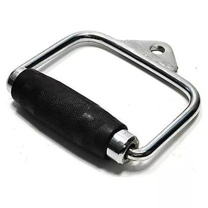Max Strength Barbel Machine Cable Attachment Pro Grip Revolving Non Slip Handle Bar Pro Grip Revolving pull down Lat Bar-Silver, for Bicep Tricep