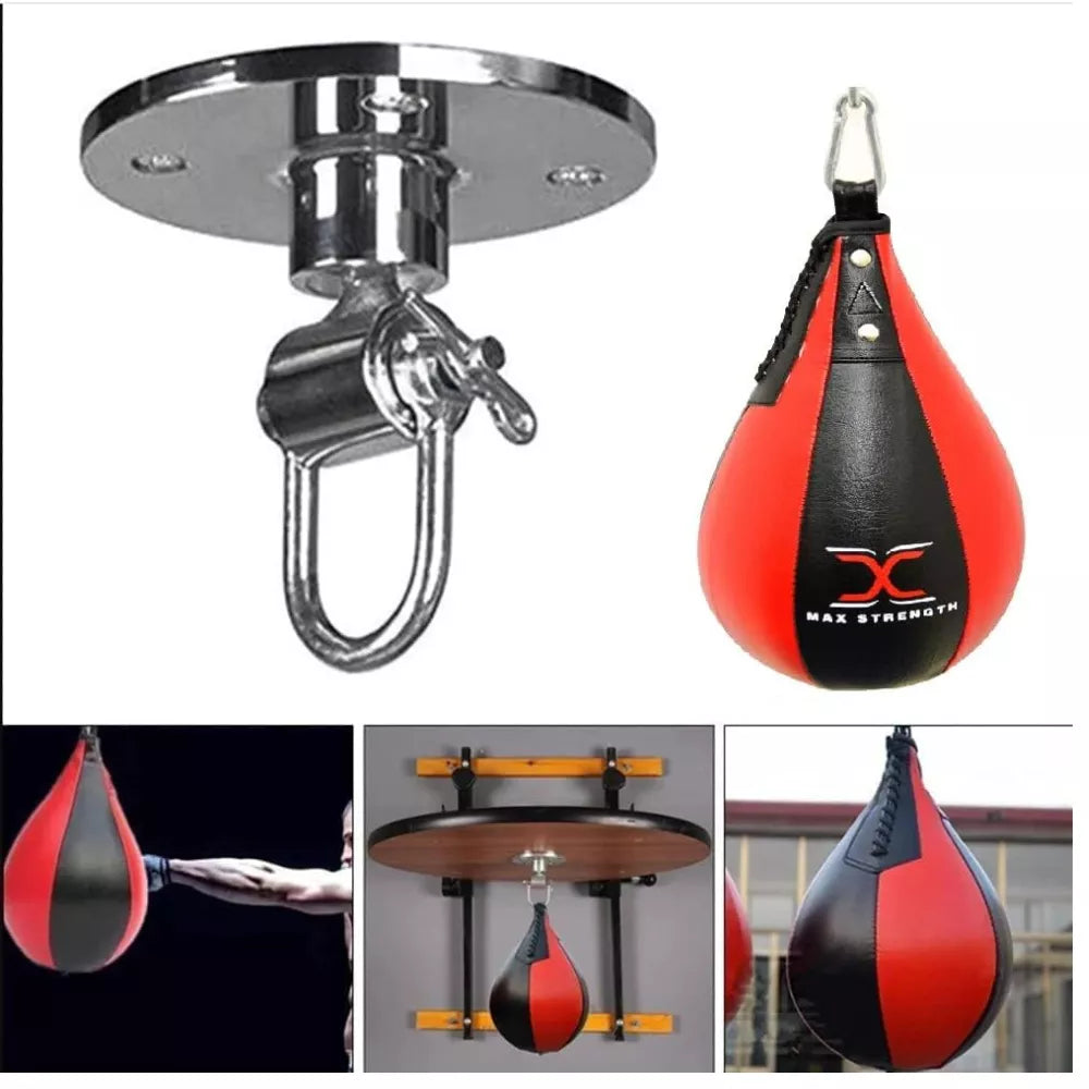 MAXSTRENGTH Speedball Platform Punching Bag with Frame Bracket MMA Exercise Training Workout Wall Ball Punching Boxing
