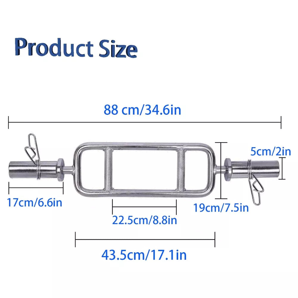 MAXSTRENGTH Max Strength-Tricep Olympic Weight Lifting Bar With Spring Lock