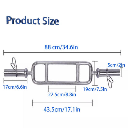 MAXSTRENGTH Max Strength-Tricep Olympic Weight Lifting Bar With Spring Lock