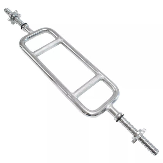 Max Strength Tricep Solid Chrome Barbell Bars – Heavy-Duty Weight Lifting Bar