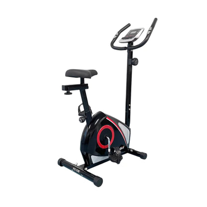 Black and red exercise bike