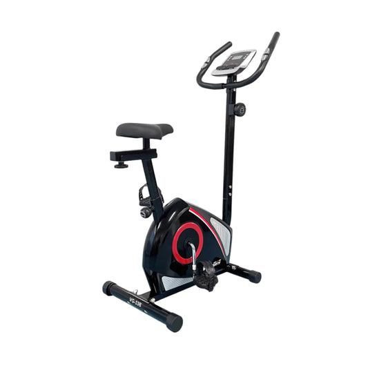 Black and red exercise bike