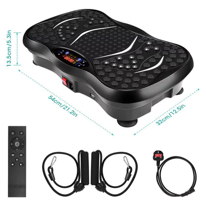Vibration Plate Exercise Machine with Remote Control and LED Display
