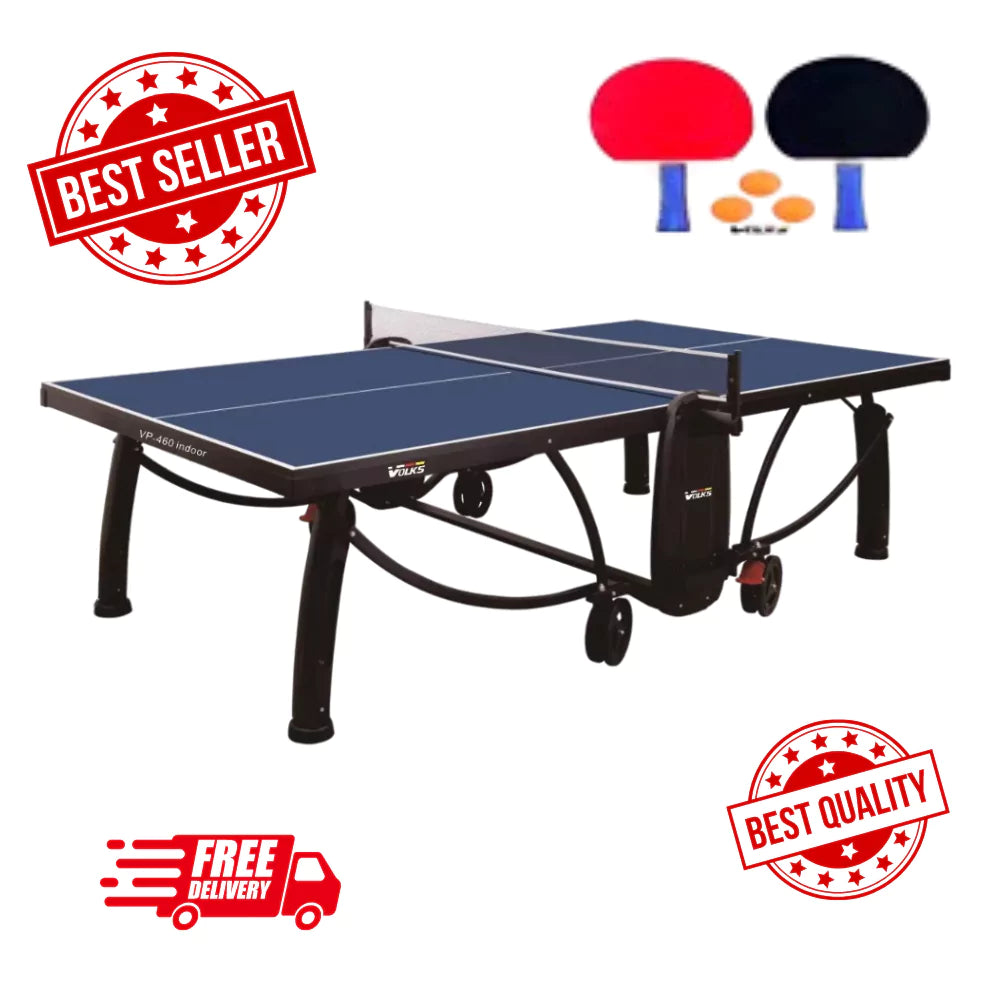 Indoor Table Tennis with Bats and Balls Holder