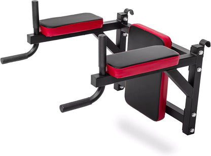 Multifunctional Wall Bars with Pull-Up Bar, Dip Station & Incline Bench – Home Gym Power Station