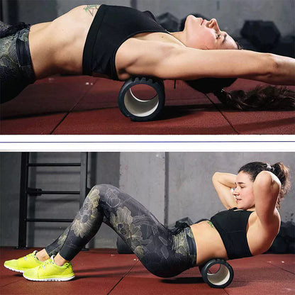 Max Strength Physio Yoga Foam Roller Deep Tissue Massage & Therapy ( 1pc Random Color)