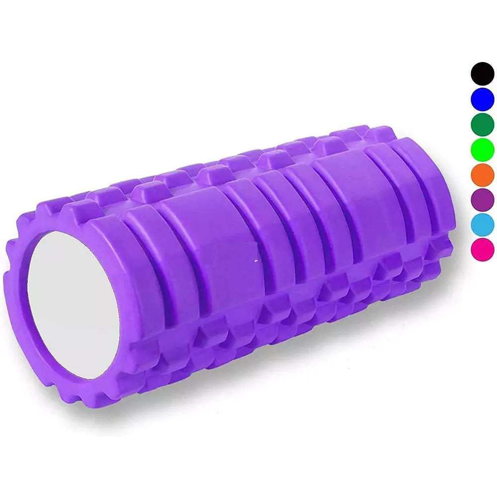 Max Strength Physio Yoga Foam Roller Deep Tissue Massage & Therapy ( 1pc Random Color)