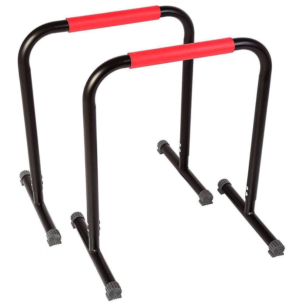 X MAXSTRENGTH Parallettes Dip Bars Home Workout Station