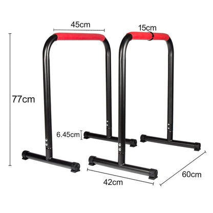 X MAXSTRENGTH Parallettes Dip Bars Home Workout Station
